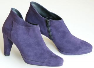 new paul green casha suede heels womens boots shoes 7 nib