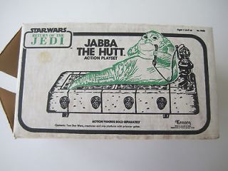 Vintage Star Wars 1983 ROTJ  Catalog Line Art Box Jabba The Hutt 
