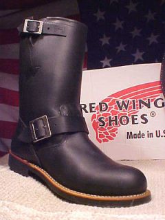 RED WING MEN SIZE 8 1/2 D MADE IN USA MOTORCYCLE HERITAGE Engineer NEW 