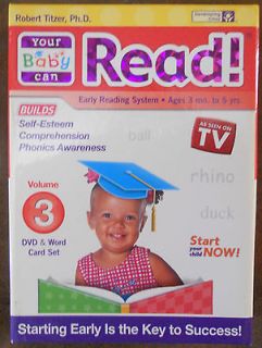   My Baby Can Read Early Reading System   Volume 3 DVD & Word Cards Set