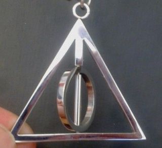 RARE* Spinning HARRY POTTER Deathly Hallows PENDANT NECKLACE Mid 
