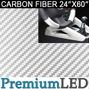 newly listed new diy 24 x60 silver carbon fiber vinyl