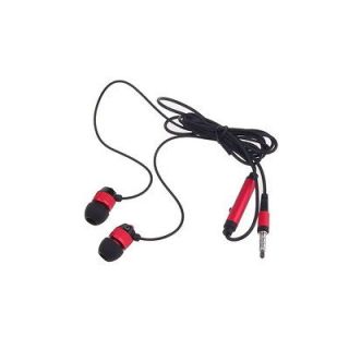   5mm Red Black In Ear Earbud Headphone Earphone For iPod MP3 MP4 PC PSP