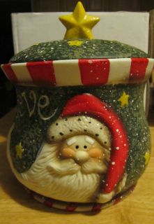 NEW IN THE BOX SANTA COOKIE JAR/ READS BELIEVE MADE BY ABC 