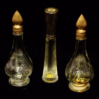 lot of 3 vintage avon perfume bottles cottilion occur time