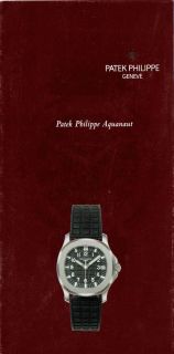 PATEK PHILIPPE Aquanaut Ref. 5060A BROCHURE CATALOGUE LEAFLET BOOKLET 