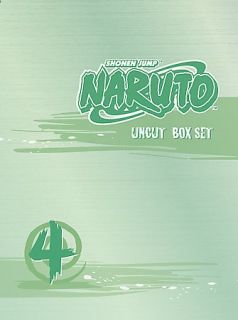 Naruto Uncut   Box Set Vol. 4 DVD, 2007, 3 Disc Set, Digipak Uncut 
