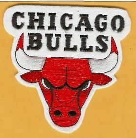 chicago bulls large 5 inch jacket patch unsold stock time