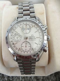 OMEGA MENS SPEEDMASTER 3521.30 AUTOMATIC CHRONOGRAPH TRIPLE DATE WATCH