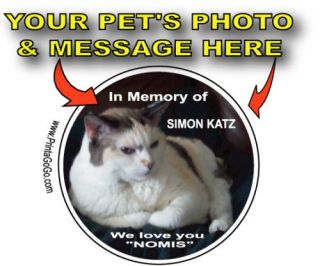 in memory of your pet s photo name custom button  1 99 buy 