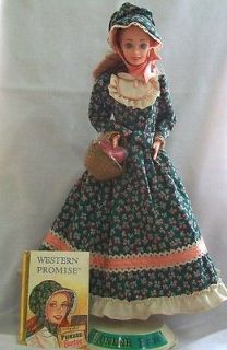 1994 pioneer barbie with stand and western promise book time