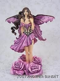Amy Brown Daphne Figurine Statue Fairy Faery NEW LE Flower Pink Rose