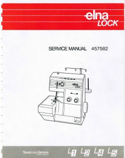 elna lock serger overlock service manual l1 l2 l4 l5