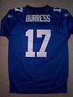   SEWN New York NY Giants PLAXICO BURRESS nfl THROWBACK Jersey YOUTH (L