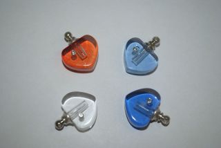 lot 10 color heart a pendant rings perfume bottle from