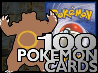 100 Pokemon Cards with lots of Rares and Holos (Level X? Prime?)