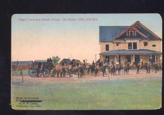 BLISS OKLAHOMA MILLER BROS. 101 RANCH STAGE COACH NATIVE AMERICANA 