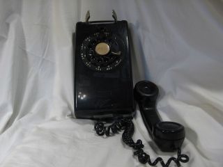Vintage Black Wall Mount Rotary Dial Phone Purchased in 1983