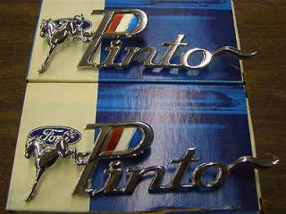NOS 1971 1972 1973 Ford Pinto Fender Emblems Ornaments Trim Badges