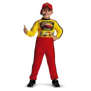  Lightning McQueen Pit Crew Child Costume Size: 3T 4T Disguise 6393M