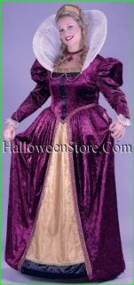 Elizabethan Queen Deluxe Velvet Renaissance Plus Size Costume