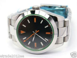 031 parnis 39mm explorer auto milgauss orange ss watch from