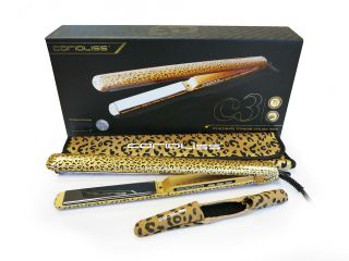 Corioliss C3 Gold Leopard Hair Straightening Iron   Official Stockist 