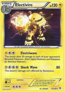 electivire holo pokemon card boundaries crossed mint 54 149 time