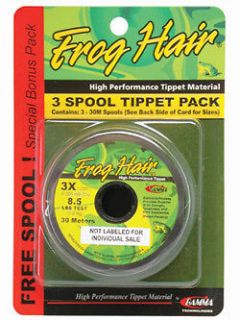 frog hair tippet 3 pack 3x 4x 5x time left