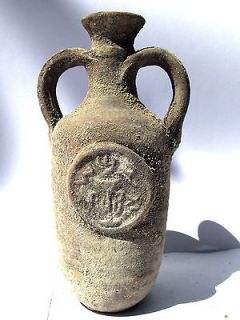 Biblical Jerusalem Antique Jar Holy Land Roman Clay Herodian Pottery 