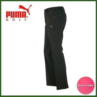Puma Golf Pants Black 34 / 32 Mens Solid 5 Pocket Tech New Arrival 