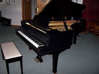yamaha c7 semi concert grand piano satin ebony in chicago