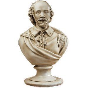 William Shakespeare Statue Home Garden Sculptural Bust (The Digital 