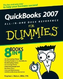 QuickBooks 2007 All in One Desk Reference for Dummies by Stephen L 