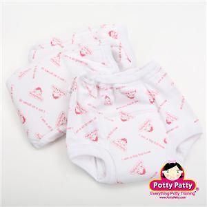 pk potty patty cotton fabric padded washable training pants