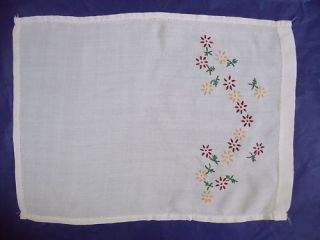 vintage embroidered chair back cover panel shabby chic from united 