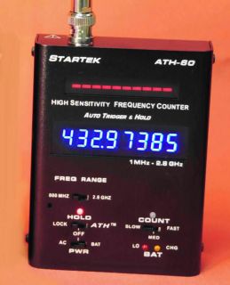 NEW   STARTEK ATH 60 FREQUENCY COUNTER  with OPT BLUE LED DIGITS