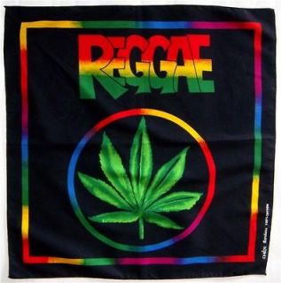 Marijuana ganja reggae rasta pot leaf grass biker bandana headwrap new 