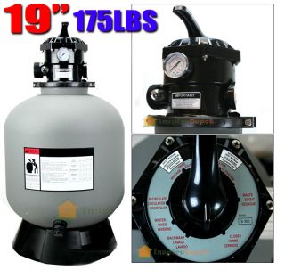 X5140 Pro In / Above Ground 19 Sand Filter w/ 6 Position Valve 175LBS 