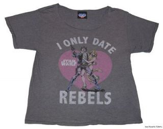 Star Wars I Only Date Rebels Vintage Women Off The Shoulder Shirt S XL