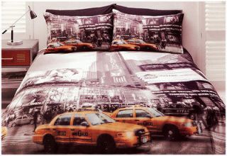 new york city quilt doona cover set queen size bedding