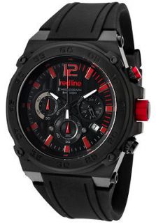 Red Line Watch 50032 Mens Activator Chronograph Black Textured Dial 
