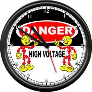 Reddy Kilowatt Electrician Utility Danger High Voltage Wire Sign Wall 