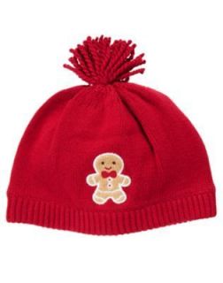 New Baby Boy 12 18 24 mo Gymboree Gingerbread Boy Sweater Hat