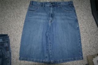 36 x 13 Shady Ltd. blue 100% cotton denim classic fit jeans shorts 