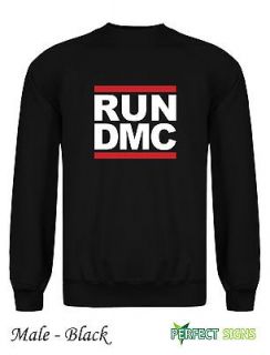 RUN DMC   Retro Hip Hop Electro Sweatshirt S   XL   Kids S XL 