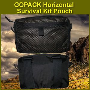   Horizontal Survival Kit Pouch, Tactical & Military, Rapid Deployment