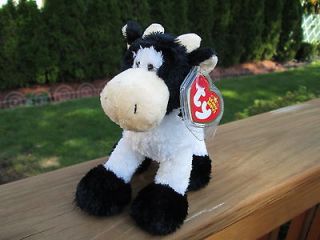 RETIRED!!! MOOOSLY the COW HTF rare Ty Beanie Baby babies babie