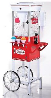 NOSTALGIC ICEE SNOW CONE MACHINE & CART 53 TALL (Coca Cola Series 