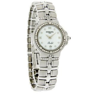 Raymond Weil Parsifal Ladies Mop Diamond Dial Swiss Quartz Watch 9995